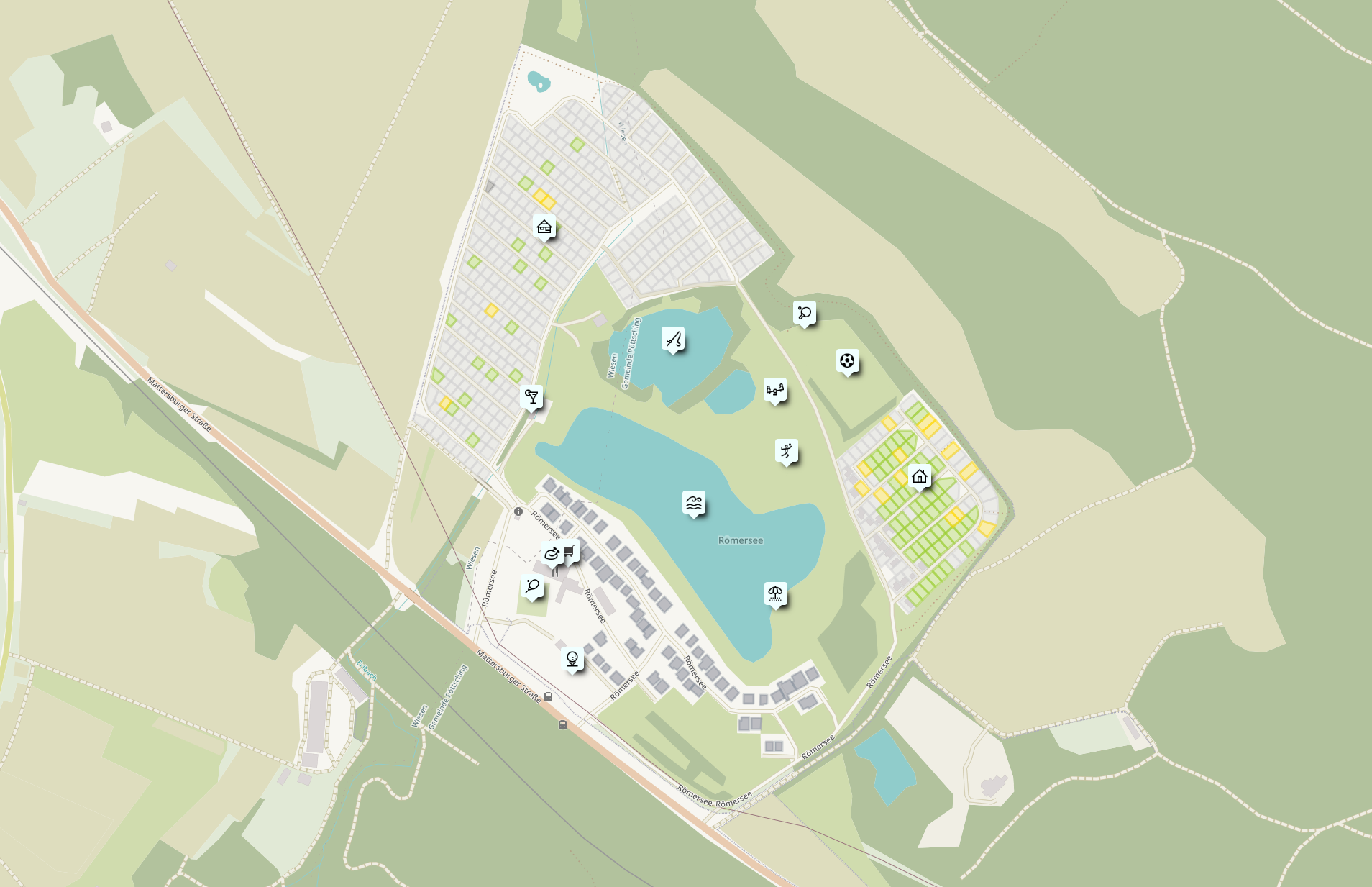 Interaktive Karte Kartenansicht vom Römersee